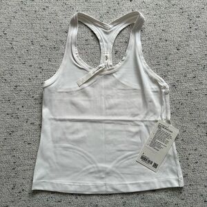 NWT lululemon Cool Racerback Short Tank- White